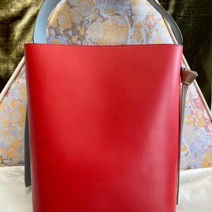 Celine Phoebe Philo Twisted Cabas Bucket Shoulder Bag Handbag Purse